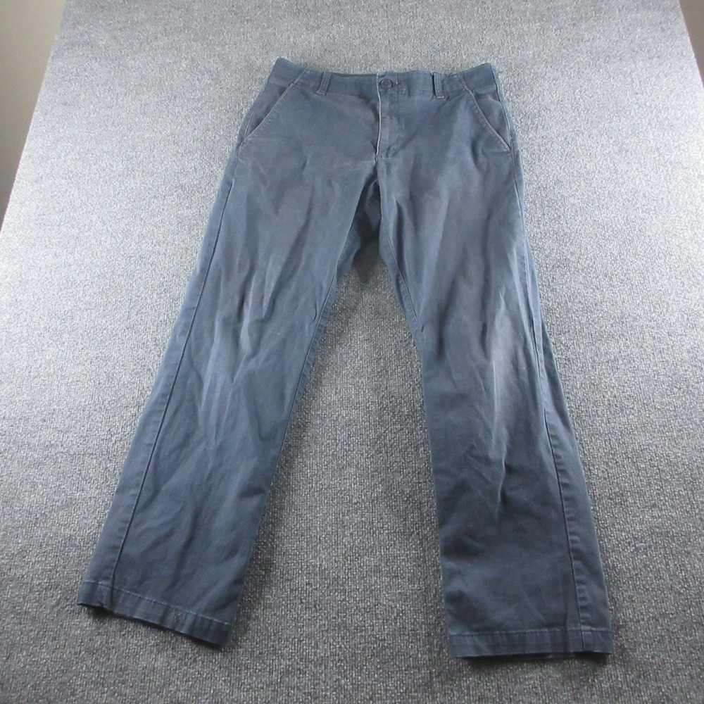 Lee Pants Mens 33x30 Blue Extreme Comfort Straight Flat Front Zip Fly Stretch